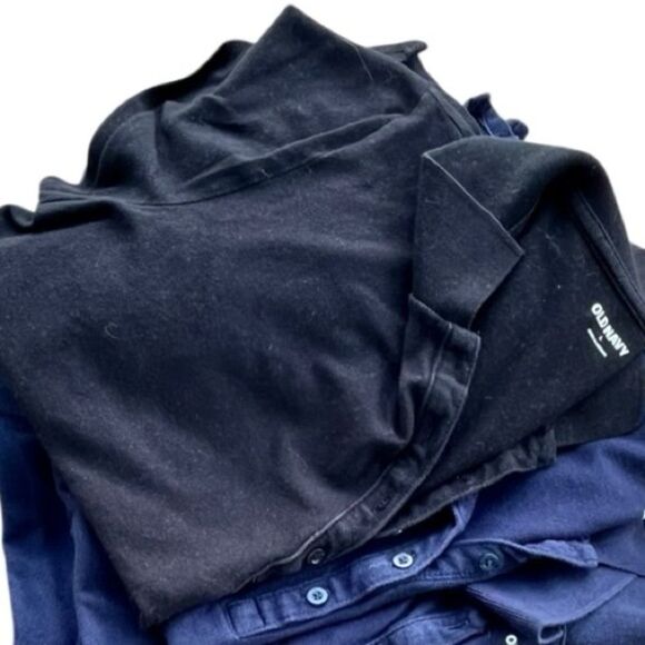 Bundle of 2 Old Navy Women’s Black Polo Shirts – Size L - Picture 8 of 11